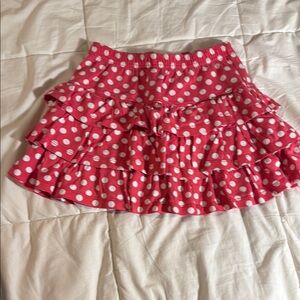 Hanna Andersson Pink Polka Dot Mini Skirt